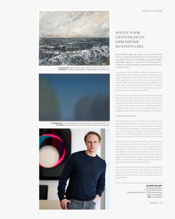 Publication Pollen Magazine Spring 2025. Photo copy rights © Pollen Magazine
