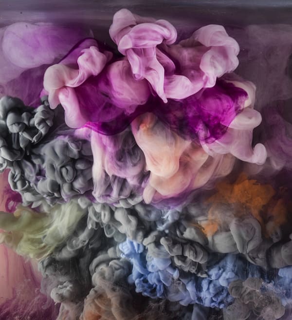 Kim Keever b. American 1955 Abstract 37361b, 2018 "30x28”, 53x48"