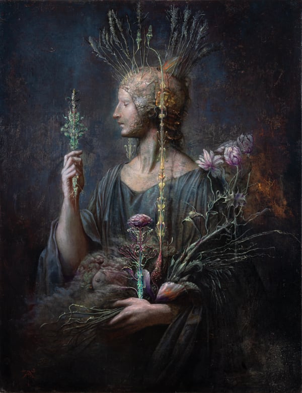 Agostino Arrivabene, Érgot, 2025, Oil on linen, 71 × 55 cm