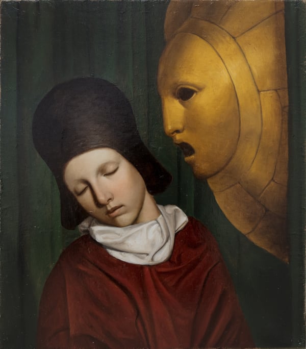 Alessandro Sicioldr Annuncio 2022 (Sold) Oil on linen 32 x 28 cm