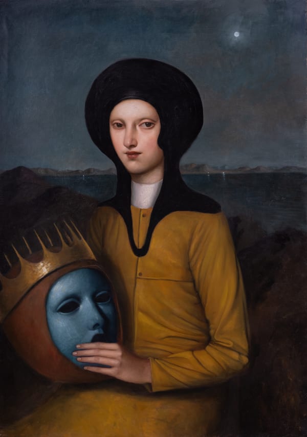 Alessandro Sicioldr Re Blu 2022 (Sold) Oil on linen 85 x 60 cm