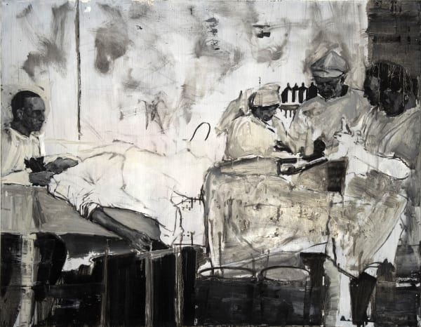 Arvin Golrokh De Medicis, Versione 1 2018 Oil on canvas 100 x 80 x 4 cm