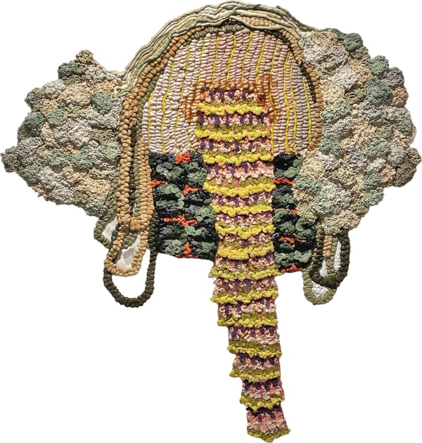 Troy Makaza Delusions of decisions part 2 2022 Silicone infused with paint 129 × 123 cm