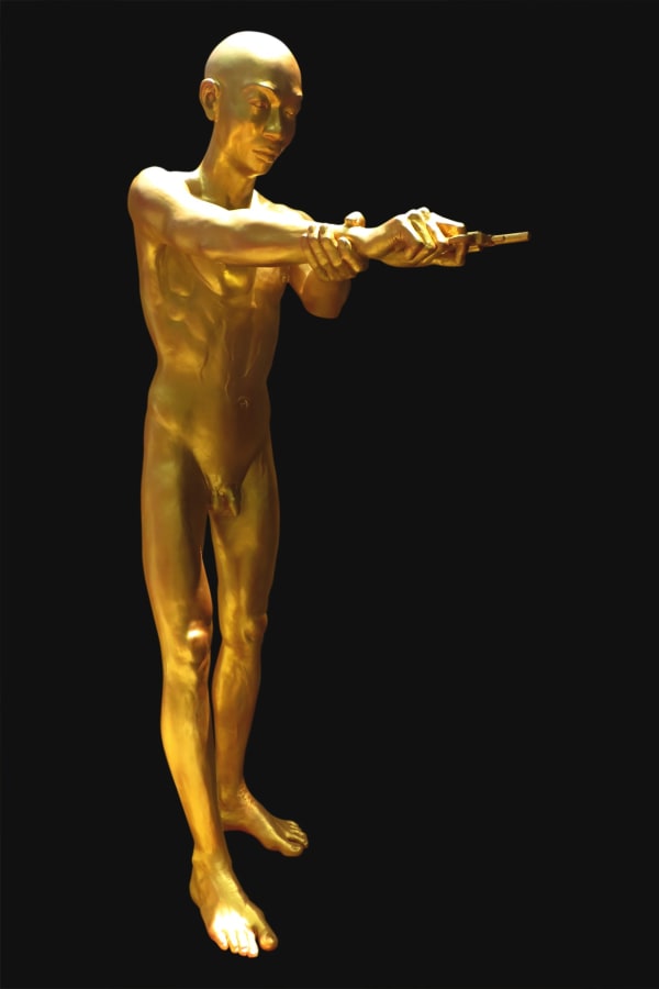 Aung Ko Ko Shwe 2013 Fiberglass and gold paint Lifesize
