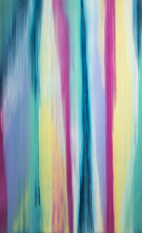 Marco Mazzucconi Essere non qui 2020 Oil on canvas 212 × 126,5 cm