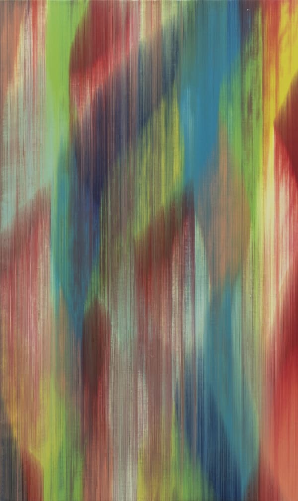 Marco Mazzucconi Essere non qui 2020 Oil on canvas 212 × 126,5 cm