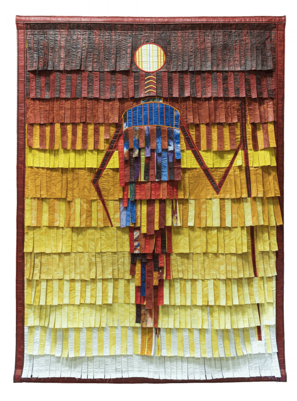 Abdoulaye Konaté Homme du Sahel 2015 Textile 217 × 150 cm