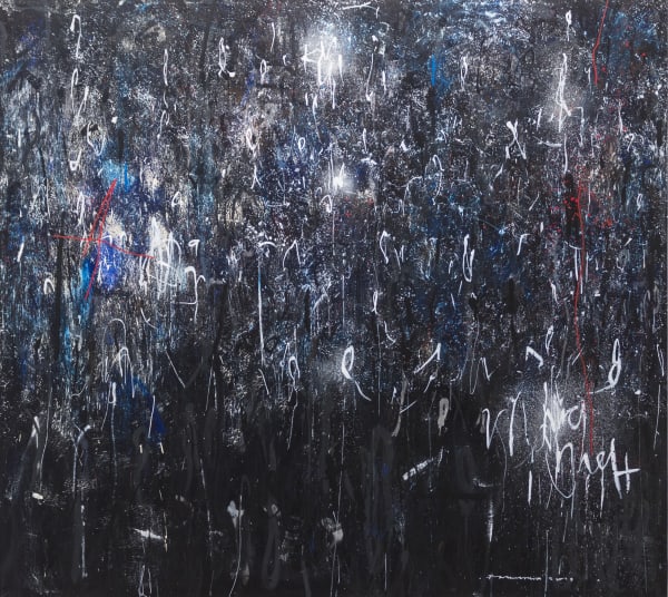 Farhan Siki Untitled 2019 Spray paint on canvas 178,5 × 197 × 4 cm