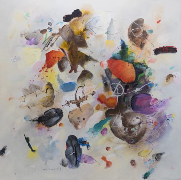 Refijon Untitled n.1 2019 Acrylic on canvas 199,5 × 199,5 × 5 cm