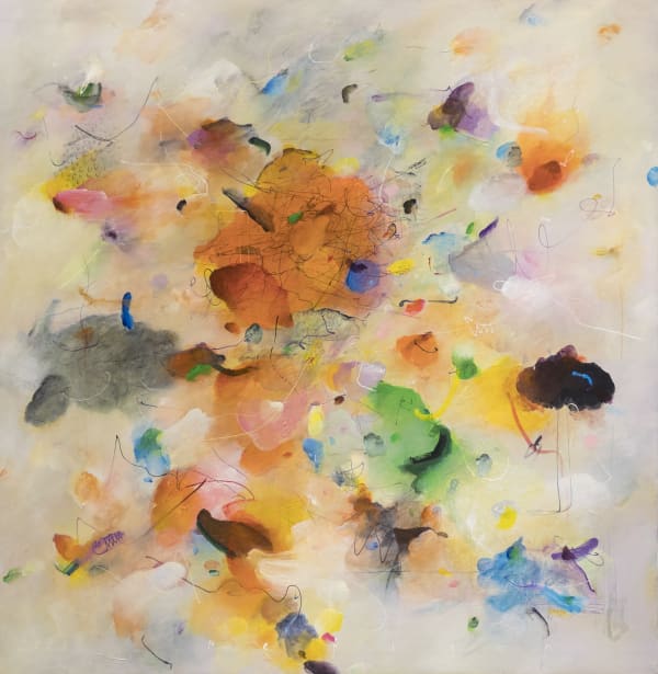 Refijon Together can 2020 Acrylic on canvas 150 × 150 cm