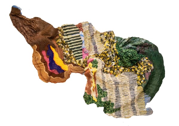 Troy Makaza Daily bundle of joy 2019 Silicone infused with paint 260 x 190 cm