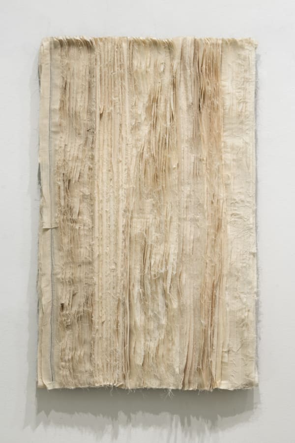 Joël Andrianomearisoa Blue take me to the end of all loves 1 2019 Textiles 101 x 61 cm