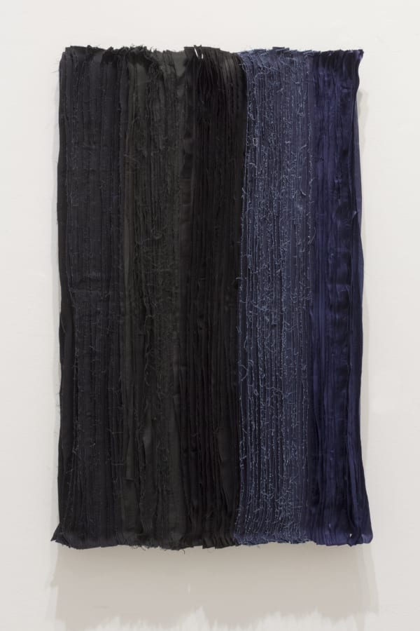 Joël Andrianomearisoa Blue take me to the end of all loves 7 2019 Textiles 101 x 61 cm