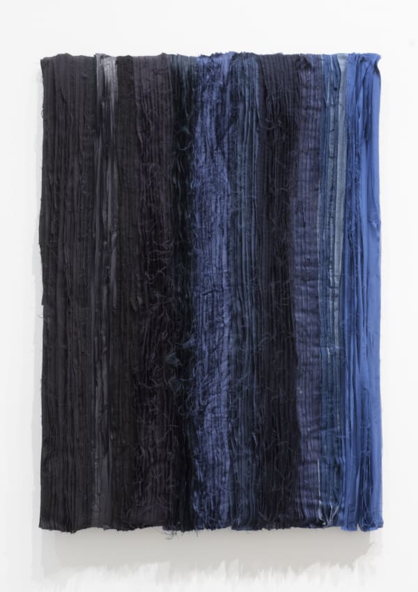 Joël Andrianomearisoa Blue take me to the end of all loves 6 2019 Textiles 130 x 90,5 cm