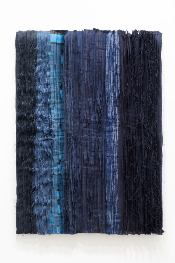 Joël AndrianomearisoaBlue take me to the end of all loves 8 2019 Textiles 130 x 90 cm