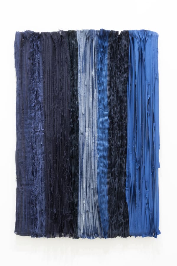 Joël AndrianomearisoaBlue take me to the end of all loves 9 2019 Textiles 130 x 90 cm