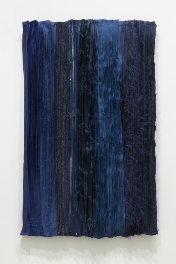 Joël AndrianomearisoaBlue take me to the end of all loves 9 2019 Textiles 119 x 72 cm