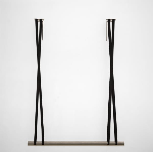 Paolo Cotani Bilanciere 2010 Straps and steel 220 × 280 × 16 cm