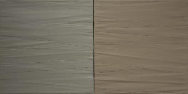 Paolo Cotani Benda 1976 Acrylic and elastic bandages 60 × 120 cm