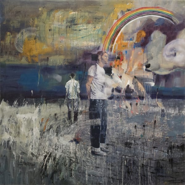 S.Dwi Stya Acong Rainbow man 2018 Oil on canvas 179 x 178 cm