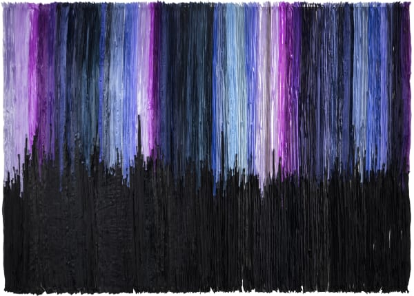 Joël Andrianomearisoa IL CIELO IN UNA STANZA 2023 Textile 180 × 260 cm