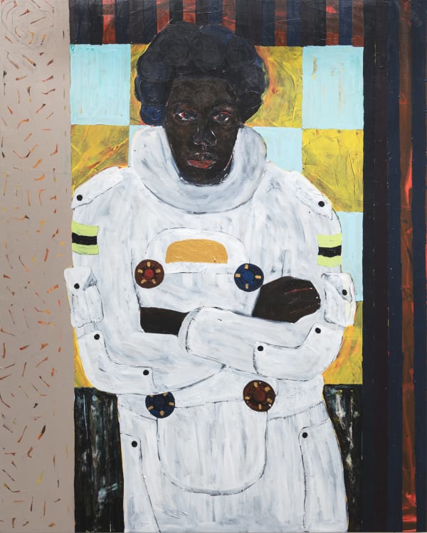 Godwin Champs Namuyimba Bahati 2023 Acrylic on canvas 175 × 140 × 3 cm