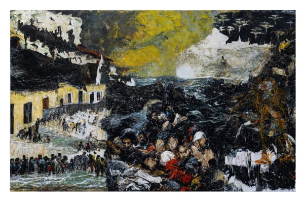 Arvin Golrokh, Visione fantastica, 2024, Oil on canvas, 350 x 330 cm