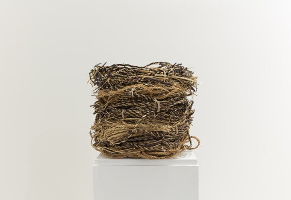 Joël Andrianomearisoa Vertigo 2022 Natural fibers 40 × 40 cm