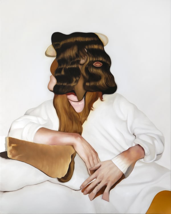 He Wei Cool pools drawn your soul, 2023 Oil on canvas 150 × 120 cm