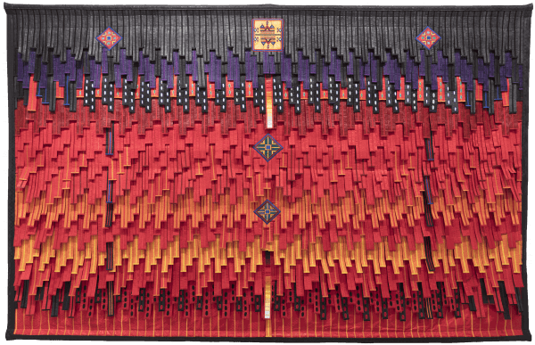 Abdoulaye Konaté Motif central Peulh 2021 Textile 237 × 334 cm