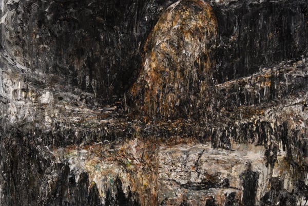 Arvin Golrokh, Ambaradam, 2025, Oil on canvas, 80 × 120 cm