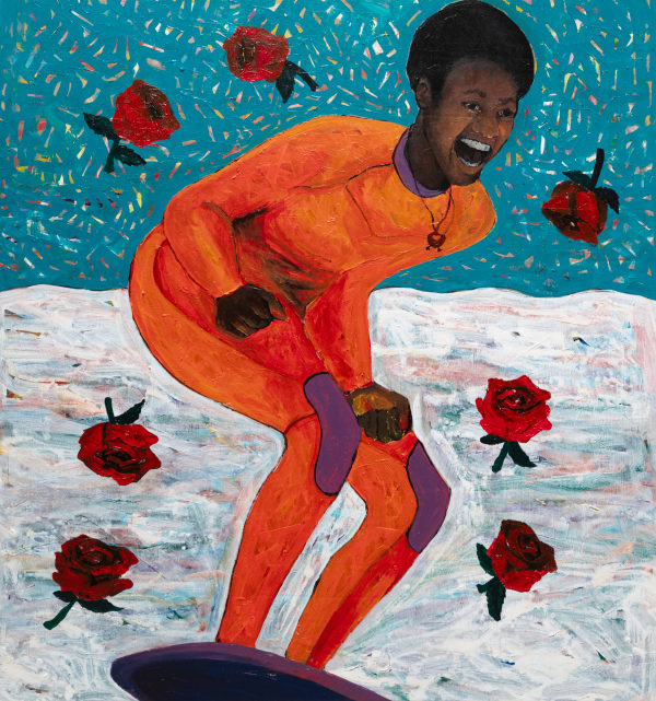 Godwin Champs Namuyimba, Floating roses, 2025
