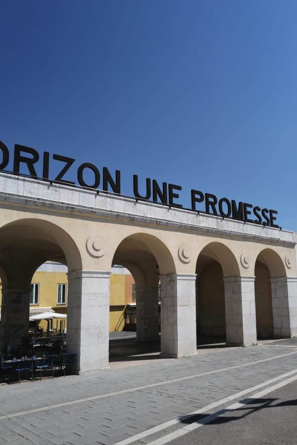 Joël andrianomearisoa installation at Nice Biennale