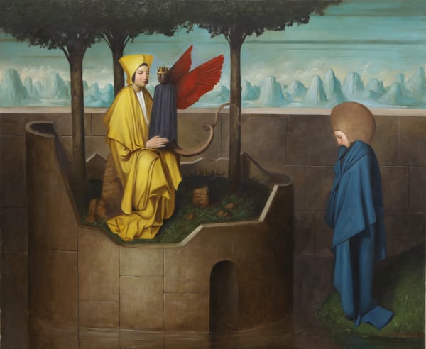 Alessandro Sicioldr, La torre, 2025, Oil on linen, 100 × 120 cm