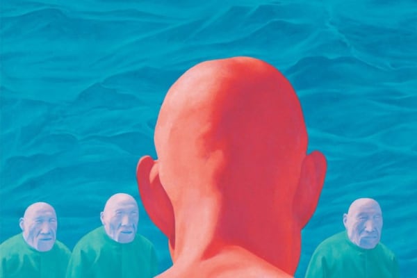 Fang Lijun, Untitled (1995). Courtesy Uli Sigg