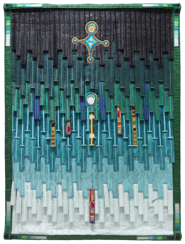 Abdoulaye Konaté “La Croix d’Agadez “ PM 2023 Textile 159,5 × 118 cm