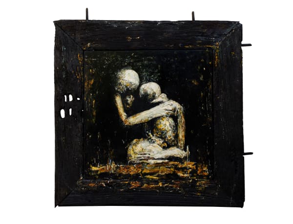 Arvin Golrokh La Fenice 5 2023 Oil on canvas and wooden frame 105 × 104,86 cm