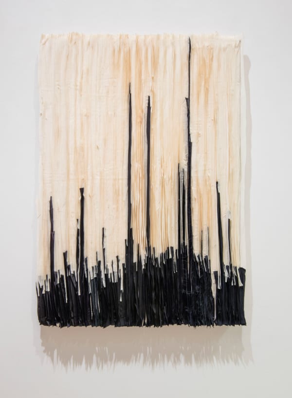 Joël Andrianomearisoa LES PRÉMICES D'UNE MÉLANCOLIE INFINIE 2023 Textile 130 × 90 cm