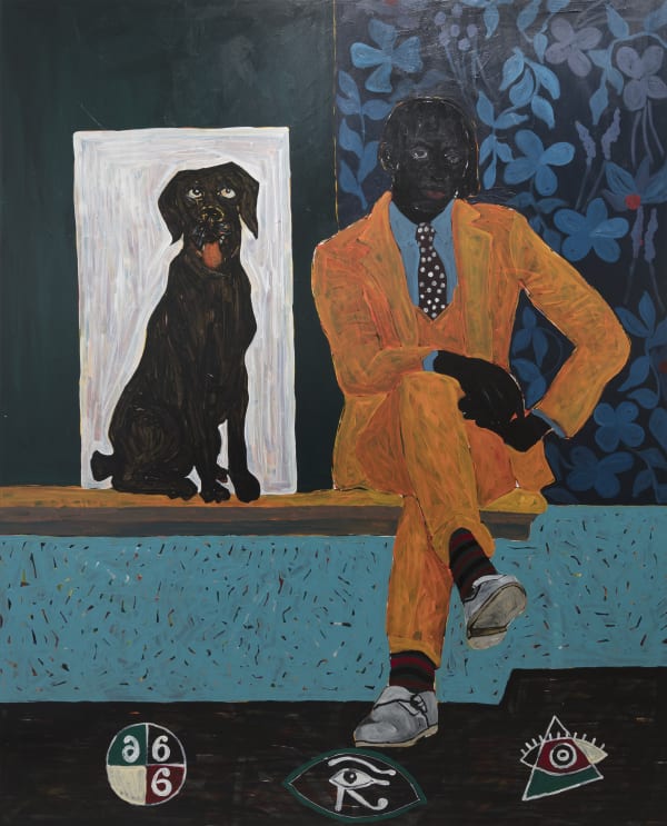 Godwin Champs Namuyimba The Black Benchers 2022 Acrylic on canvas 254 × 204 cm