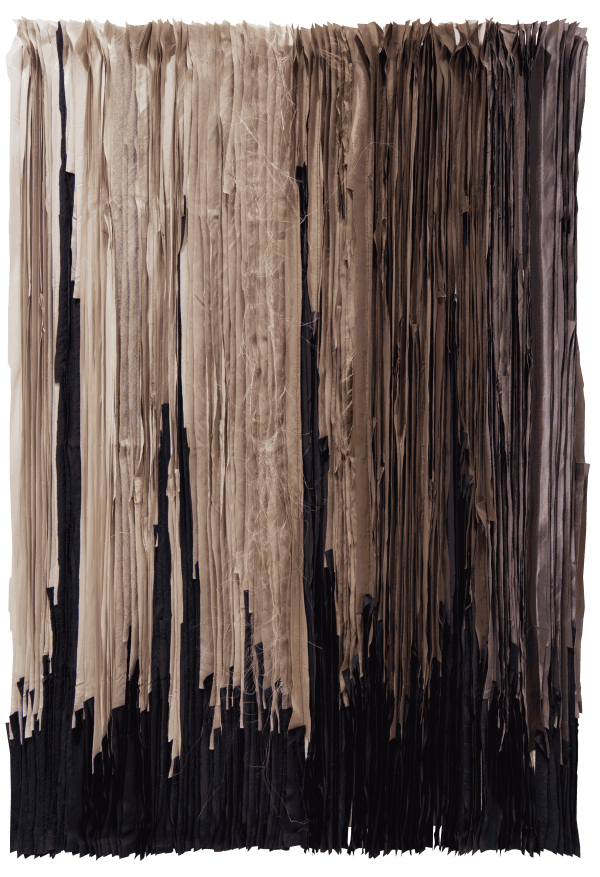 Joël Andrianomearisoa LES HERBES FOLLES DU VIEUX LOGIS 2022 Textile 130 × 90 cm