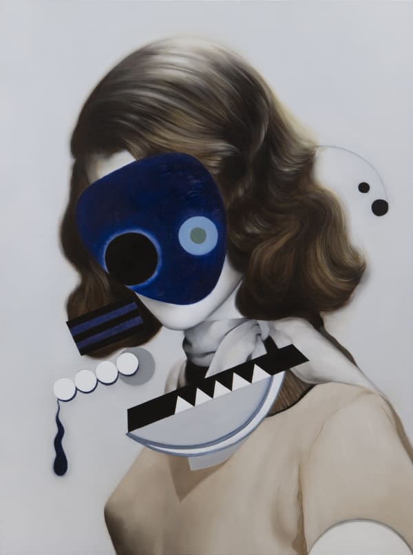 He Wei Calcium Fluoride 2022 Oil on canvas 80 × 60 cm