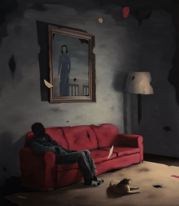 Nguyen Thai Tuan Interior 16. 2021 Oil on canvas 150 x 130 cm