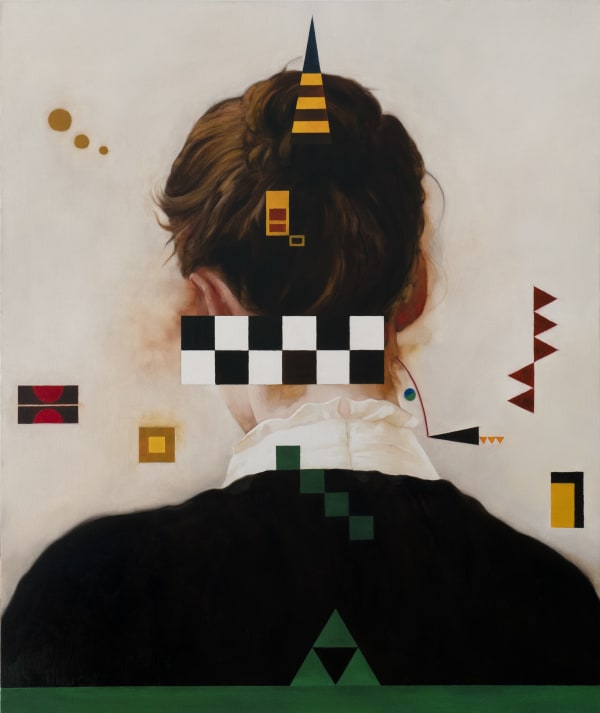 He Wei Barium Thiocyanate 2022 Oil on canvas 120 × 100 cm