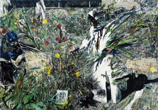Arvin Golrokh Le Seminatrici 2022 Oil on canvas 97,5 × 140 × 2,5 cm