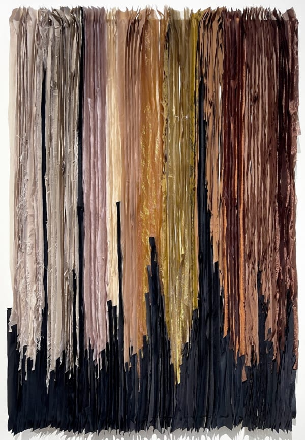 Joël Andrianomearisoa Les Herbes Folles du Vieux Logis 2022 Textile 130 × 90 cm