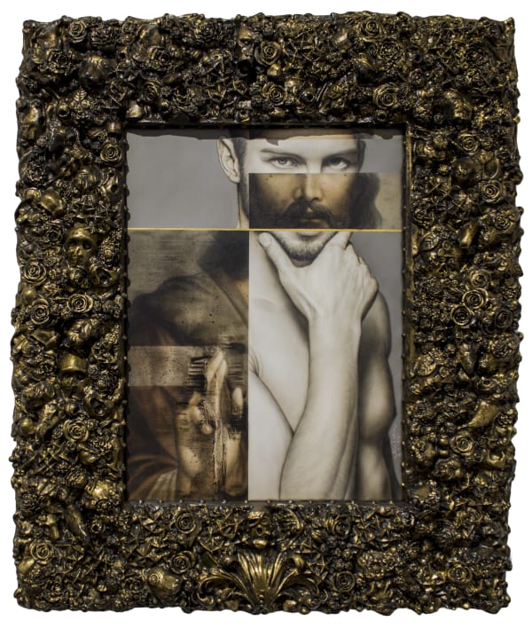 Ronald Ventura Untitled 2019 Oil on canvas with fiberglass and resin frame 60 x 46 (painting), 104 x 86 (with frame)