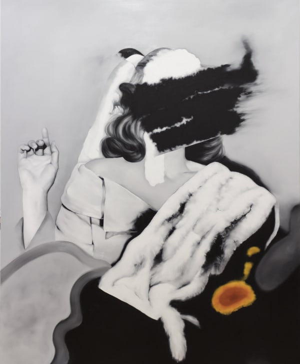 He Wei Guilty love 2019 Oil on canvas 200 × 160 cm