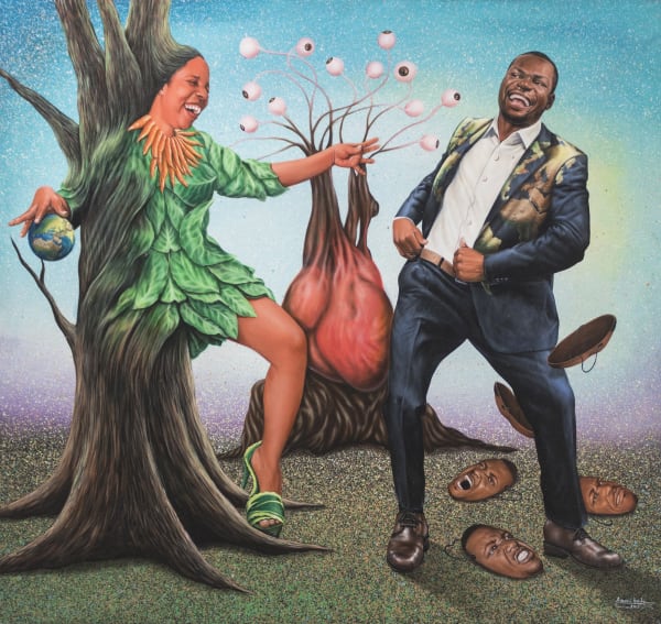 Amani Bodo Untitled 2019 Acrylic on canvas 130 x 125 cm
