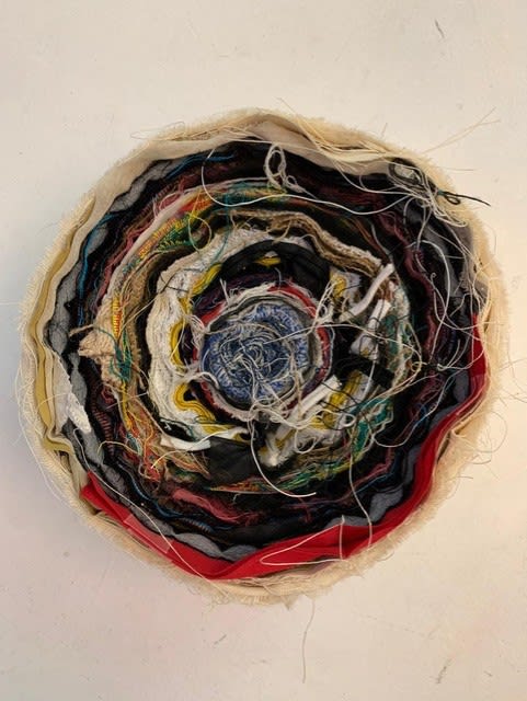 Joël Andrianomearisoa Vertigo 2019 Textile 16 x 26 cm