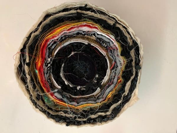 Joël Andrianomearisoa Vertigo 2019 Textile 25 x 38 cm